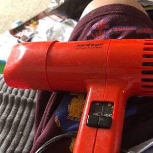 Son of a Gun Red Travel Hair Dryer - 1400W